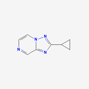 2-CYCLOPROPYL-[1,2,4]TRIAZOLO[1,5-A]PYRAZINE structure, CAS 681249-76-3