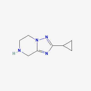 2-CYCLOPROPYL-5,6,7,8-TETRAHYDRO[1,2,4]TRIAZOLO[1,5-A]PYRAZINE structure, CAS 681249-78-5