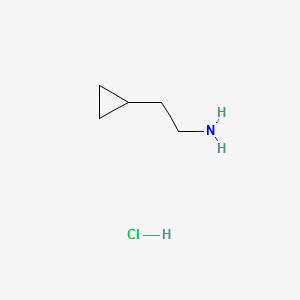 2-CYCLOPROPYLETHANAMINE HYDROCHLORIDE structure, CAS 89381-08-8