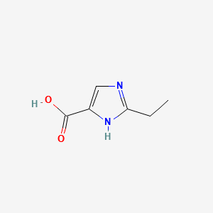 2-ETHYL-1H-IMIDAZOLE-5-CARBOXYLIC ACID structure, CAS 84255-21-0