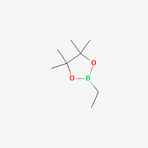 2-ETHYL-4,4,5,5-TETRAMETHYL-1,3,2-DIOXABOROLANE structure, CAS 82954-89-0