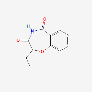 2-ETHYLBENZO[F][1,4]OXAZEPINE-3,5(2H,4H)-DIONE structure, CAS 175136-47-7