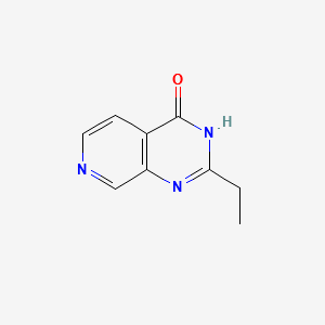 2-ETHYLPYRIDO[3,4-D]PYRIMIDIN-4(1H)-ONE structure, CAS 161333-96-6