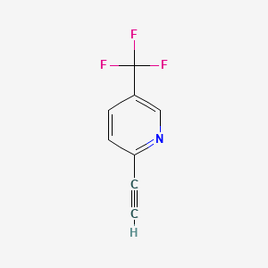 2-ETHYNYL-5-(TRIFLUOROMETHYL)PYRIDINE structure, CAS 379670-42-5