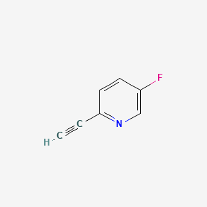 2-ETHYNYL-5-FLUOROPYRIDINE structure, CAS 884494-34-2