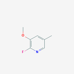 2-FLUORO-3-METHOXY-5-METHYLPYRIDINE structure, CAS 1184172-54-0