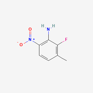2-FLUORO-3-METHYL-6-NITROANILINE structure, CAS 1261676-68-9