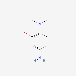 2-FLUORO-N1,N1-DIMETHYLBENZENE-1,4-DIAMINE structure, CAS 3824-31-5