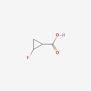 2-FLUOROCYCLOPROPANECARBOXYLIC ACID structure, CAS 156816-78-3
