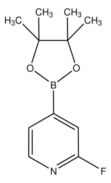 2-FLUOROPYRIDINE-4-BORONIC ACID PINACOL ESTER structure, CAS 458532-86-0