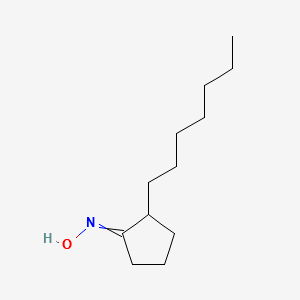 2-HEPTYLCYCLOPENTANONE OXIME structure, CAS 165385-93-3