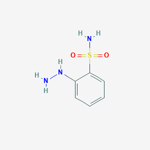 2-HYDRAZINYLBENZENESULFONAMIDE structure, CAS 90824-33-2