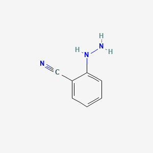 2-HYDRAZINYLBENZONITRILE HYDROCHLORIDE structure, CAS 63589-18-4