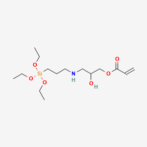 2-HYDROXY-3-((3-(TRIETHOXYSILYL)PROPYL)AMINO)PROPYL ACRYLATE structure, CAS 123198-57-2