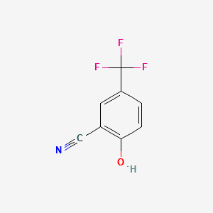 2-HYDROXY-5-TRIFLUOROMETHYLBENZONITRILE structure, CAS 142167-36-0