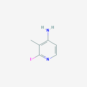 2-IODO-3-METHYLPYRIDIN-4-AMINE structure, CAS 79055-58-6