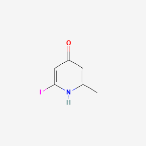 2-IODO-6-METHYLPYRIDIN-4-OL structure, CAS 1227580-33-7