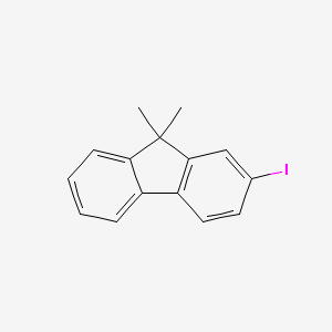 2-IODO-9,9-DIMETHYL-9H-FLUORENE structure, CAS 144981-85-1