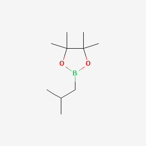 2-ISOBUTYL-4,4,5,5-TETRAMETHYL-1,3,2-DIOXABOROLANE structure, CAS 67562-20-3