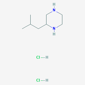 2-ISOBUTYLPIPERAZINE DIHYDROCHLORIDE structure, CAS 859140-29-7