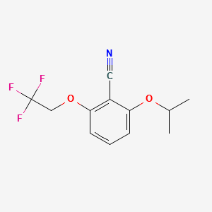 2-ISOPROPOXY-6-(2,2,2-TRIFLUOROETHOXY)BENZONITRILE structure, CAS 175204-05-4