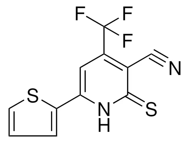 2-MERCAPTO-6-OXO-4-(THIOPHEN-2-YL)-1,6-DIHYDROPYRIMIDINE-5-CARBONITRILE structure, CAS 109532-65-2
