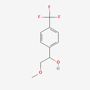 2-METHOXY-1-(4-(TRIFLUOROMETHYL)PHENYL)ETHANOL structure, CAS 306298-23-7