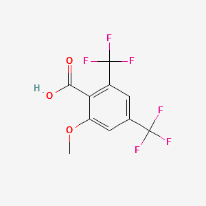 2-METHOXY-4,6-BIS(TRIFLUOROMETHYL)BENZOIC ACID structure, CAS 180134-15-0