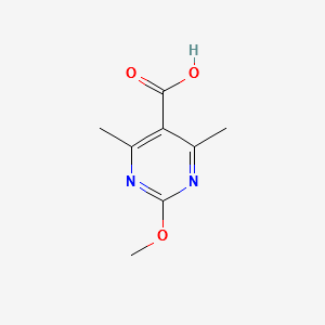 2-METHOXY-4,6-DIMETHYLPYRIMIDINE-5-CARBOXYLIC ACID structure, CAS 4786-61-2