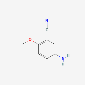 2-METHOXY-5-AMINOBENZONITRILE structure, CAS 214623-57-1