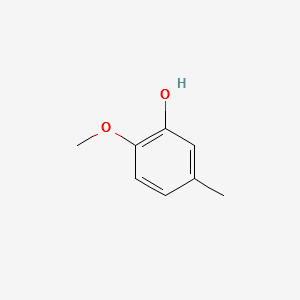 2-METHOXY-5-METHYLPHENOL structure, CAS 1195-09-1