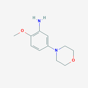 2-METHOXY-5-MORPHOLINOANILINE structure, CAS 383870-88-0