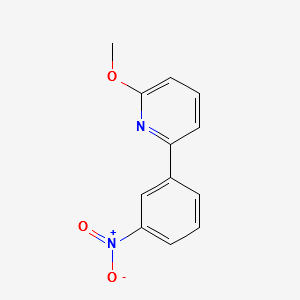 2-METHOXY-6-(3-NITROPHENYL)PYRIDINE structure, CAS 1313359-04-4