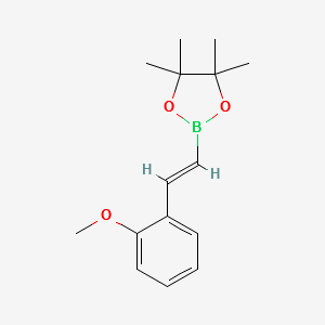 2-METHOXY-TRANS-BETA-STYRYLBORONIC ACID PINACOL ESTER structure, CAS 149777-81-1