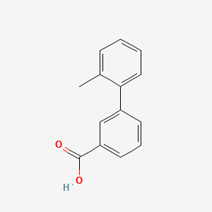 2-METHYL-[1,1'-BIPHENYL]-3-CARBOXYLIC ACID structure, CAS 168618-44-8
