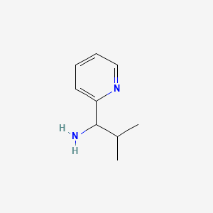 2-METHYL-1-(PYRIDIN-2-YL)PROPAN-1-AMINE structure, CAS 58088-72-5