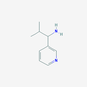 2-METHYL-1-(PYRIDIN-3-YL)PROPAN-1-AMINE structure, CAS 343270-47-3