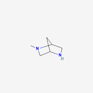 2-METHYL-2,5-DIAZABICYCLO[2.2.1]HEPTANE structure, CAS 59436-77-0