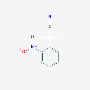 2-METHYL-2-(2-NITROPHENYL)PROPANENITRILE structure, CAS 136764-92-6