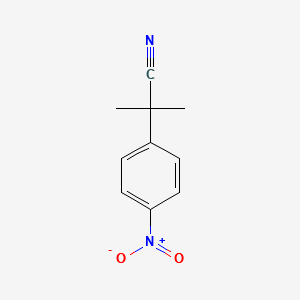 2-METHYL-2-(4-NITROPHENYL)PROPIONITRILE structure, CAS 71825-51-9