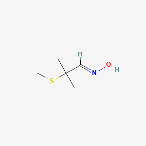 2-METHYL-2-(METHYLTHIO)PROPANAL OXIME structure, CAS 1646-75-9