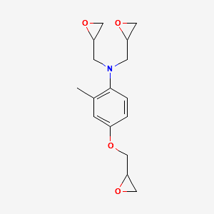 2-METHYL-4-(OXIRAN-2-YLMETHOXY)-N,N-BIS(OXIRAN-2-YLMETHYL)ANILINE structure, CAS 110656-67-2