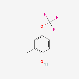 2-METHYL-4-(TRIFLUOROMETHOXY)PHENOL structure, CAS 129676-67-1