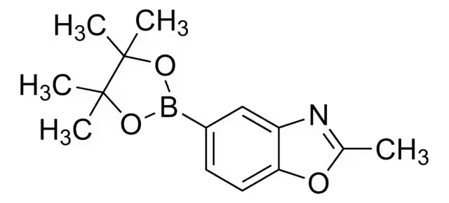 2-METHYL-5-(4,4,5,5-TETRAMETHYL-1,3,2-DIOXABOROLAN-2-YL)BENZO[D]OXAZOLE structure, CAS 845872-30-2