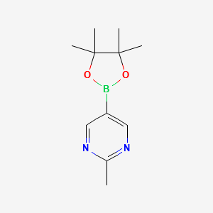 2-METHYL-5-(4,4,5,5-TETRAMETHYL-1,3,2-DIOXABOROLAN-2-YL)PYRIMIDINE structure, CAS 1052686-67-5