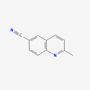2-METHYL-6-QUINOLINECARBONITRILE structure, CAS 73013-69-1