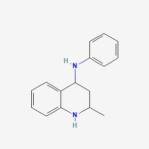 2-METHYL-N-PHENYL-1,2,3,4-TETRAHYDROQUINOLIN-4-AMINE structure, CAS 1026-05-7