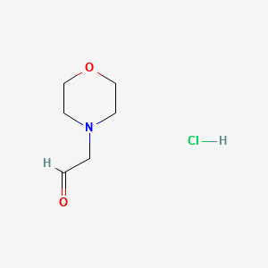 2-MORPHOLINOACETALDEHYDE HYDROCHLORIDE structure, CAS 1172495-88-3
