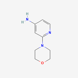 2-MORPHOLINOPYRIDIN-4-AMINE structure, CAS 35980-77-9