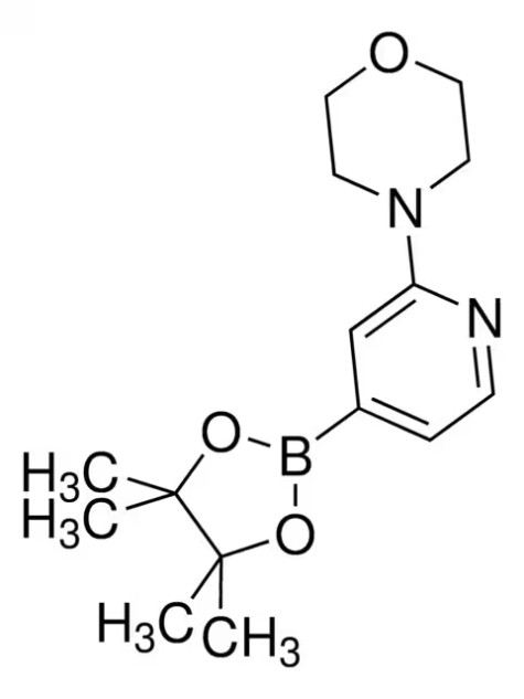 2-MORPHOLINOPYRIDIN-4-YLBORONIC ACID structure, CAS 888721-86-6